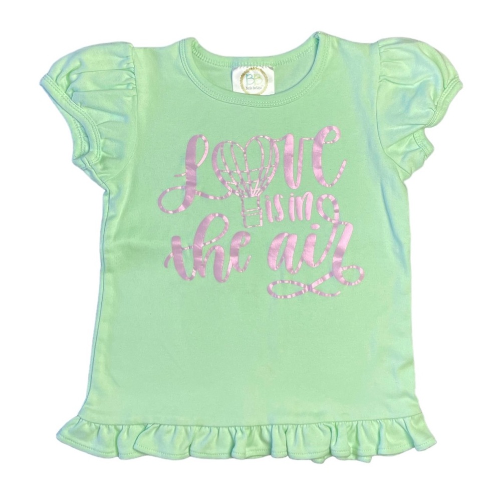 Blanks Boutique Love Ruffles Top Mint 5T